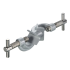 Noix de serrage en aluminium pour tiges jusqu'à Ø 13 mm USBECK : Description:Avec vis en T