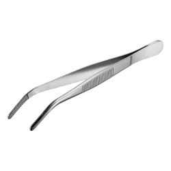 Pince de laboratoire | Pince brucelle à bout courbé Inox ou acier nickelé USBECK | USB-3041_1