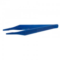 Pince de laboratoire | Brucelles de précision en Plastique pointe dentelée L.130mm - Bochem™ | BOC-1840