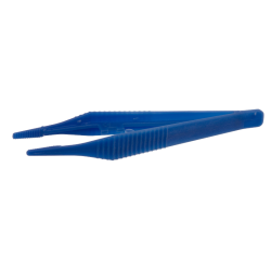 Pince de laboratoire | Brucelles de précision en Plastique pointe dentelée L.130mm - Bochem™ | BOC-1840