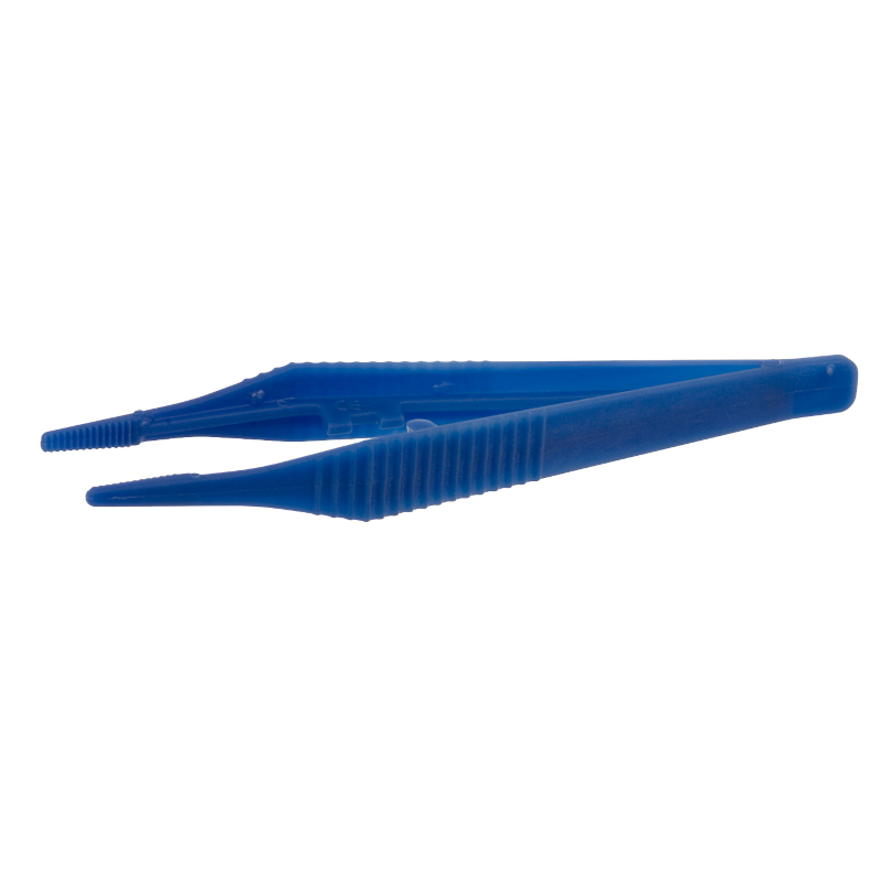 Pince de laboratoire | Brucelles de précision en Plastique pointe dentelée L.130mm - Bochem™ | BOC-1840