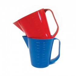 Accessoires détectables | Bécher pichet détectable bleu - rouge 1 litre BST Detectable | BST-JU31B