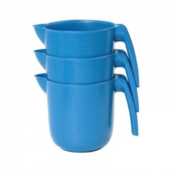 Bécher détectable à bec verseur 9 couleurs de 1 et 2 litres