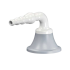 Tétine de laboratoire embout fixe pour vide - Presto : Couleur:Blanc, Longueur de bec:75 mm