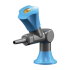 Robinet pour air comprimé sur table embout démontable - Presto : Couleur:Gris, Longueur de bec:103 mm