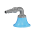 Tétine de laboratoire pour air comprimé embout fixe - Presto : Couleur:Gris, Longueur de bec:75 mm