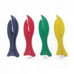 Cutter détectable | Cutter détectable de sécurité jetable Fish 600 4 couleurs 3 types de lame inox | SAF-F6007M