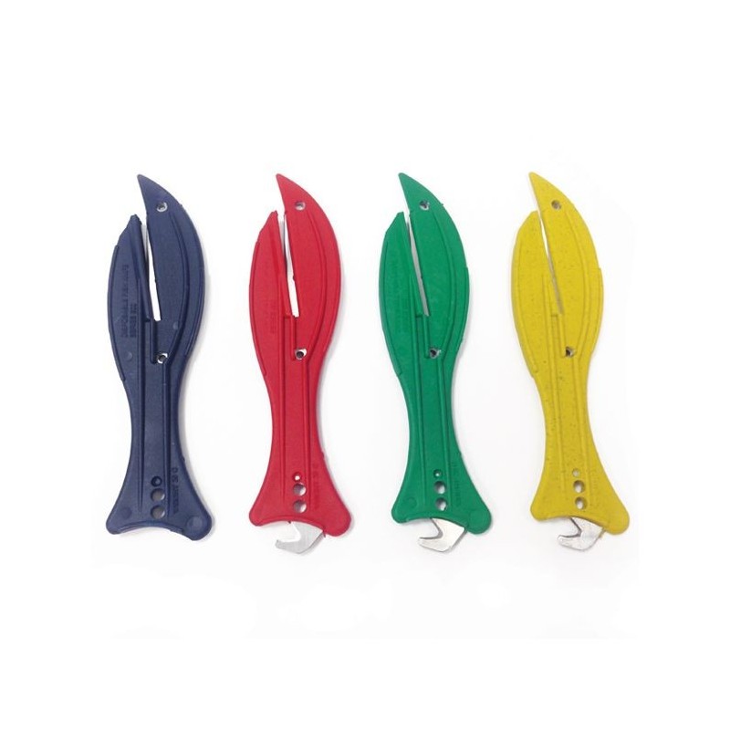 Cutter détectable | Cutter détectable de sécurité jetable Fish 600 4 couleurs 3 types de lame inox | SAF-F6007M_1