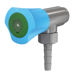Robinet pour azote prise murale embout démontable - Presto
