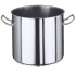 Marmite inox 304L satiné - de 3 à 155 litres - Contacto : Volume:155 L, Diamètre:600 mm, Hauteur:550 mm