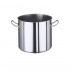 Marmite inox 304L satiné - de 3 à 155 litres - Contacto : Volume:50 L, Diamètre:400 mm, Hauteur:410 mm