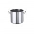 Marmite inox 304L satiné - de 3 à 155 litres - Contacto : Volume:25 L, Diamètre:320 mm, Hauteur:330 mm