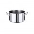 Marmite inox 304L satiné - de 2 à 100 litres - Contacto : Volume:22 L, Diamètre:360 mm, Hauteur:230 mm
