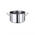 Marmite inox 304L satiné - de 2 à 100 litres - Contacto : Volume:15 L, Diamètre:320 mm, Hauteur:195 mm