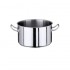 Marmite inox 304L satiné - de 2 à 100 litres - Contacto : Volume:44 L, Diamètre:450 mm, Hauteur:290 mm