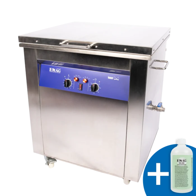 Nettoyeur à ultrasons 90 Litres robinet de vidange et jauge de niveau Emmi-800 HC Plus EMAG Série Industrielle