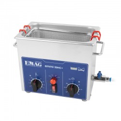 Nettoyeur à ultrasons en acier inoxydable 2.8 Litres Emmi-30 HC Plus EMAG Série pro