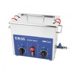Nettoyeur à ultrasons en acier inoxydable 2.8 Litres Emmi-30 HC Plus EMAG Série pro