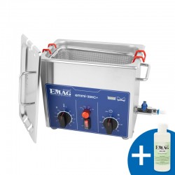 Nettoyeur à ultrasons en acier inoxydable 2.8 Litres Emmi-30 HC Plus EMAG Série pro