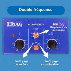 Nettoyeur à ultrasons en acier inoxydable 6.7 Litres Emmi-60 HC Plus EMAG Série pro