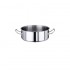 Marmite inox 304L satiné - de 1 à 70 litres - Contacto : Volume:5.5 L, Diamètre:260 mm, Hauteur:110 mm