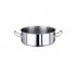 Marmite inox 304L satiné - de 1 à 70 litres - Contacto : Volume:12 L, Diamètre:320 mm, Hauteur:160 mm
