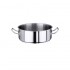 Marmite inox 304L satiné - de 1 à 70 litres - Contacto : Volume:17 L, Diamètre:360 mm, Hauteur:180 mm