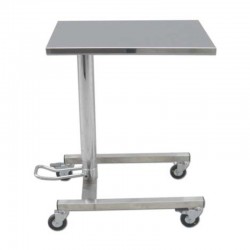 Chariot et desserte inox | Assistant muet hydraulique en inox 304 - plateau 600×430mm - hauteur 830/1300mm | AGE-758H_1