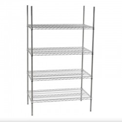 Rayonnage inox | Rayonnage en inox pour salle blanche étagères en file | TOX-1511-13_1