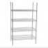 Rayonnage en inox pour salle blanche étagères en file : Caractéristiques:4 Étagères 530X1070 mm
