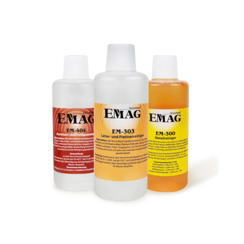 Coffret concentré EM Atelier 3 x 100 ml pour nettoyeur à ultrasons - EMAG