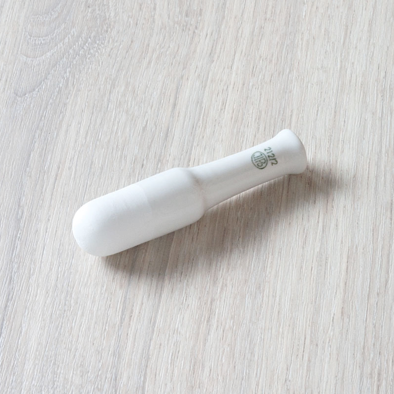 Mortier de laboratoire | Pilon en porcelaine - forme française pour mortier - JIPO - 5 dimensions | ROG-BBM003_1