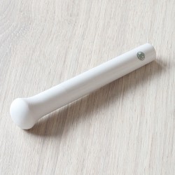 Mortier de laboratoire | Pilon tête biscuit en porcelaine - pour mortier - JIPO - 9 dimensions | ROG-BBN007_1