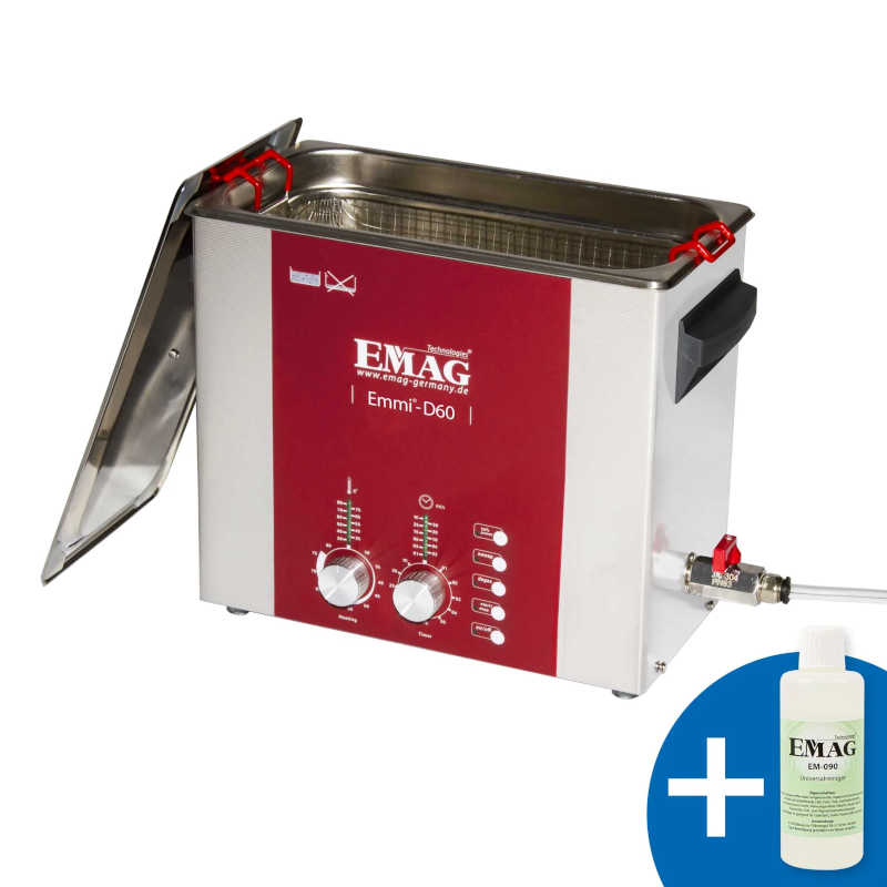 Nettoyeur à ultrasons en acier inoxydable 6 Litres Emmi-D60 - EMAG Série pro