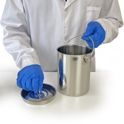 Fût inox et conteneur inox | Fût inox 304 - avec couvercle - de 1 à 15 litres | AMS-A634-1_1