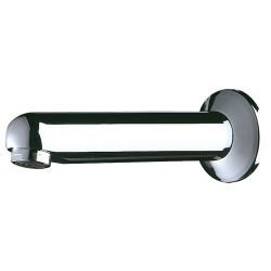Delabie Robinetterie  | Bec fixe rosace mural arrivée d'eau encastrée 120 mm - DELABIE 947135 | DEL-947135