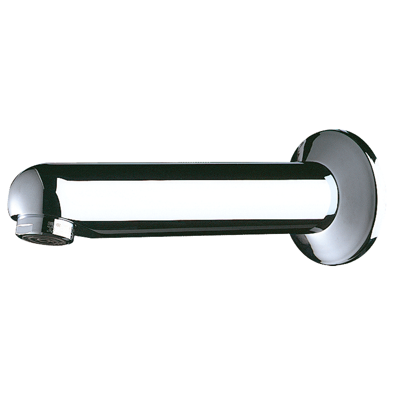 Delabie Robinetterie  | Bec fixe rosace mural arrivée d'eau encastrée 120 mm - DELABIE 947135 | DEL-947135