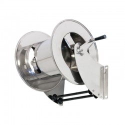 Enrouleur manuel inox OMPI | Enrouleur manuel inox 100 Bar pour tuyau 1" 20m et 3/4" 25m | OMP-39140