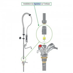 Accessoires robinetterie  | Régulateur de débit douchette et robinet | MAD-REG6L