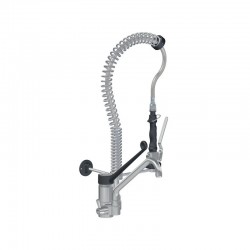 Douchette laverie | Mini Douchette de prélavage commande au coude et robinet de puisage | MAD-5550CC