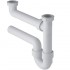 Siphon PVC - pour plonge 1 ou 2 bacs - lave mains - 1" 1/4 32 mm : Siphon pour éviers:2 V - 1″ 1/2