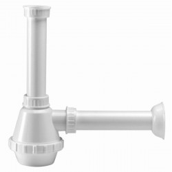 Accessoires robinetterie  | Siphon PVC - pour plonge 1 ou 2 bacs - lave mains - 1" 1/4 32 mm | MAD-SIPPVC-S_1