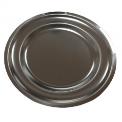 Bol inox | Assiette plate - inox - diamètre 22cm