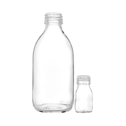 Flacon en verre | Bouteille transparente en verre sodocalcique - 30 ml à 1000 ml - 10 pièces - Pobel