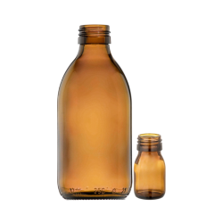 Flacon en verre | Bouteille ambrée en verre sodocalcique - 30 ml à 1000 ml - 10 pièces - Pobel