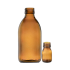 Bouteille ambrée en verre sodocalcique - 30 ml à 1000 ml - 10 pièces - Pobel : Volume:30 ml