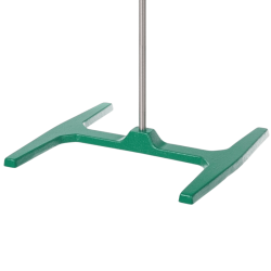 Statif et tige | Socle statif fonte lourd en H et tige inox 16 mm/1000 mm - Bochem B08547161