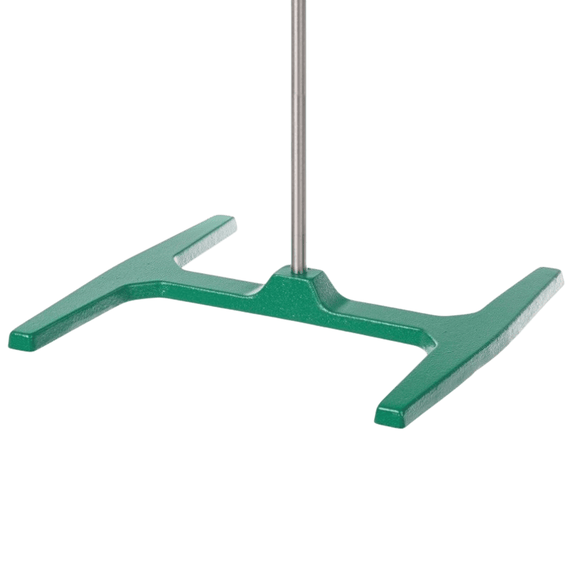 Statif et tige | Socle statif fonte lourd en H et tige inox 16 mm/1000 mm - Bochem B08547161