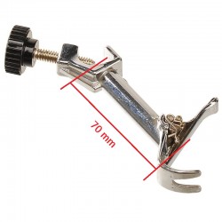 Pince pour statif | Pince pour burette et thermomètre métal chromé avec noix de serrage