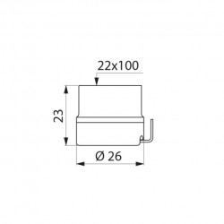Raccord rapide BIOFIL M22x100 - pour filtre robinet - DELABIE - 820122N